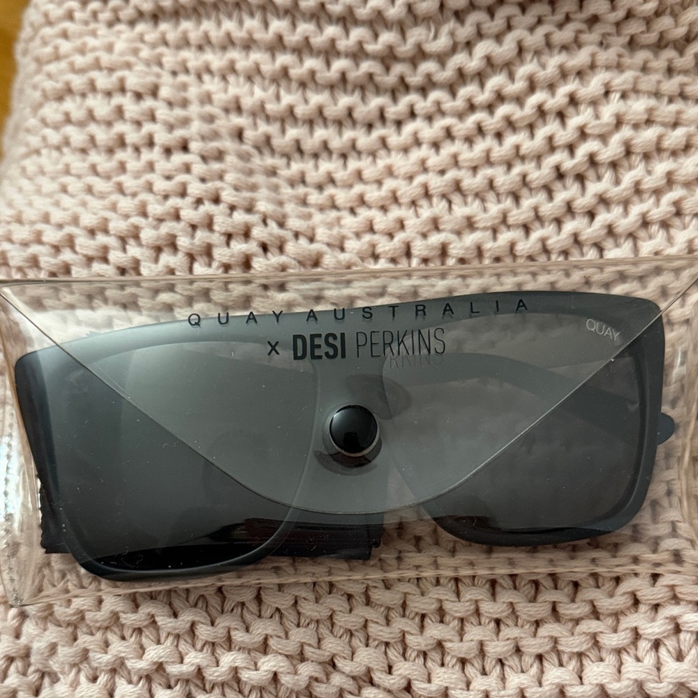Quay Australia x Desi Perkins Black “OTL II” Sunglasses